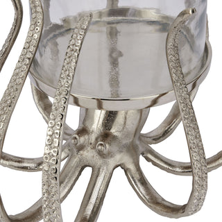 Silver Octopus Candle Lantern