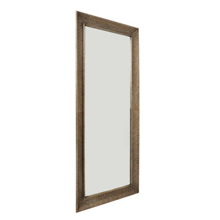 Textured Large Brass Mirror