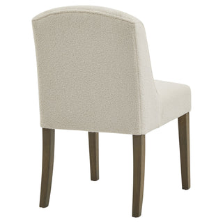 Maple Bouclé Dining Chair