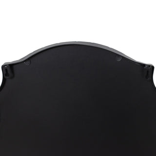 Matt Charcoal Ornate Curved Mirror