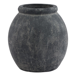 Pebble Grey Jar Shaped Planter