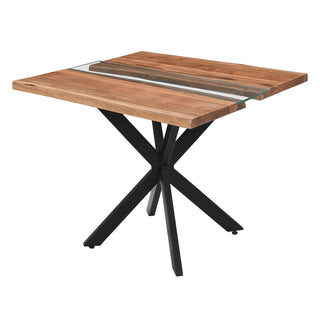 Natural Edge Square River Dining Table