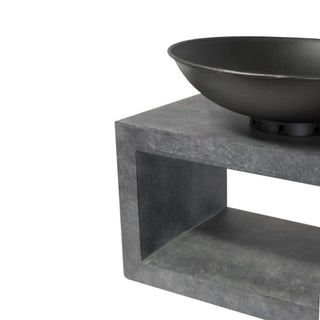 Fire Pit & Rectangle Console Cement