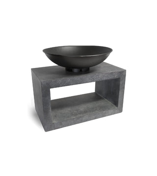 Fire Pit & Rectangle Console Cement