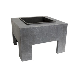 Square Fire Pit & Square Console Cement