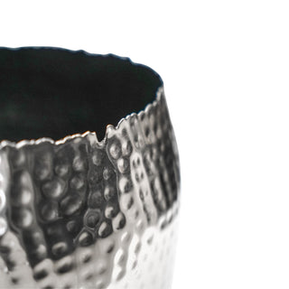 Hammered Bowl Nickel & Black Small