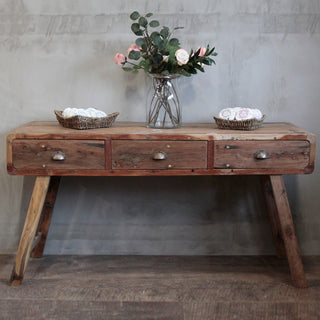 Recycled Wood Console Table