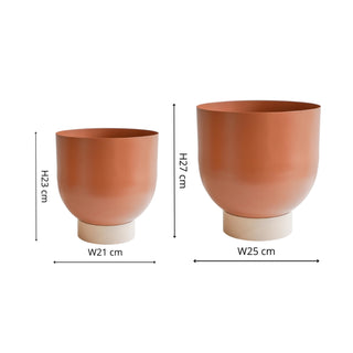 Austin Metal Planters Set of 2