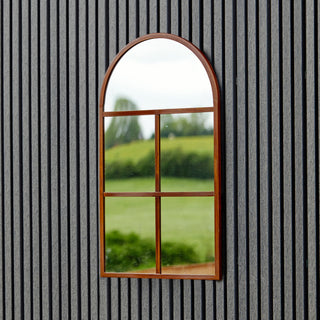 Archway Outdoor Mirror Natural Rust