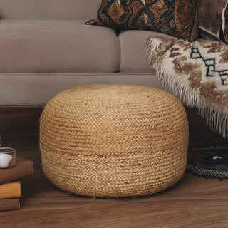 Natural Jute Pouffe