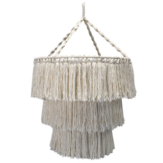 Macrame Soft Chandelier in Natural