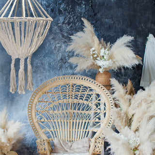 Macrame Drop Chandelier in Natural