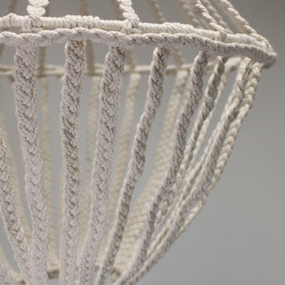 Macrame Drop Chandelier in Natural