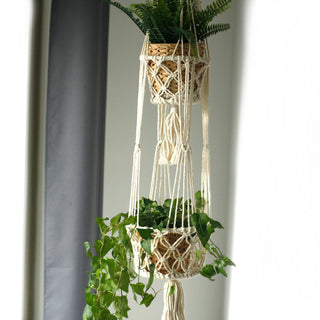 Macramé Double Pot Holder