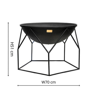 Outdoor Buckingham Fire Pit Rust