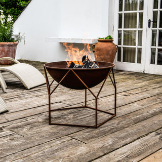 Outdoor Buckingham Fire Pit Rust