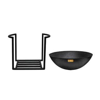 Outdoor Cast Iron Fire bowl in Black