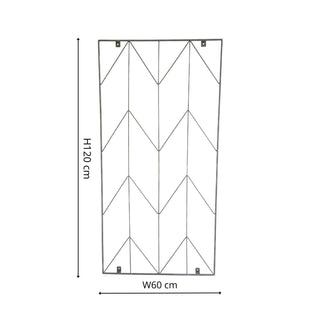 Outdoor Herringbone Trellis Zinc