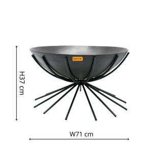 Forge Fire Bowl in Black