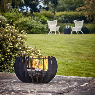 Outdoor Solis Fire Pit in Matte Black