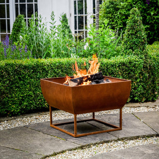 Windermere Outdoor Fire Pit Rust Iron