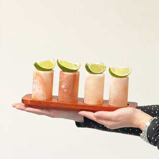 Set of 4 Himalayan Salt Shot Glasses