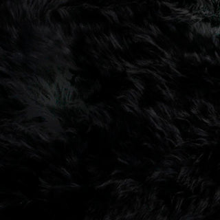 Black Sheepskin Rug Large