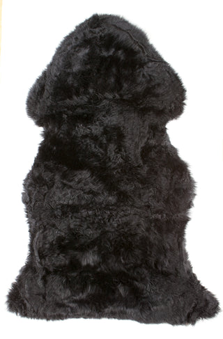 Black Sheepskin Rug Large