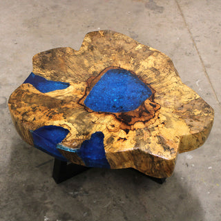 Tamarind and Blue Resin Coffee Table