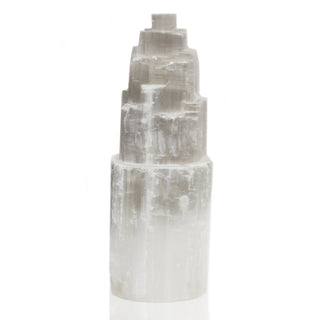 Natural Selenite Tower Lamp