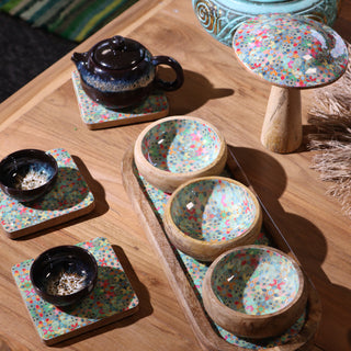 Mediterranean Mango Wood Tray and Bowls